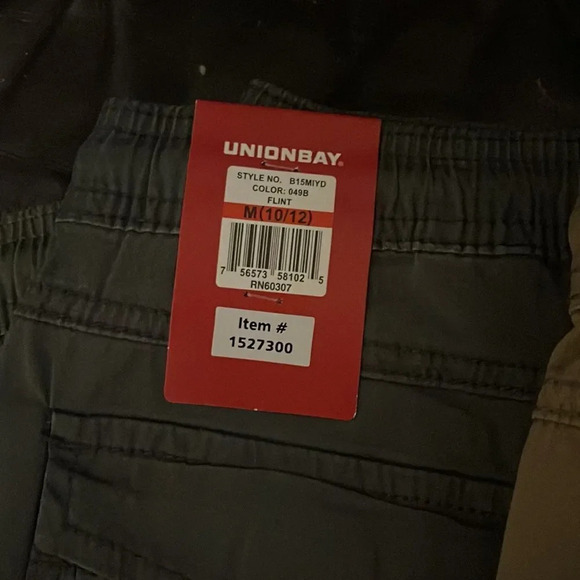 Unionbay Green, gray, khaki size 10/12 Medium Uniform School pants - Picture 12 of 13